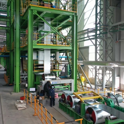 linea continua 1250mm processo di galvanizzazione di 0.4-1.8mm per l'industria siderurgica