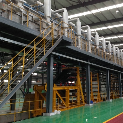 Linea continua d'acciaio striscia di galvanizzazione del metallo ss di processo 0.12-0.8mm 600-1350mm